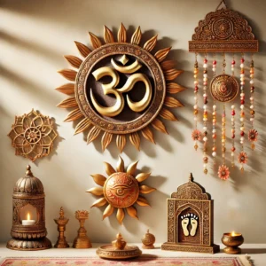 Decorative spiritual symbols for home and temple